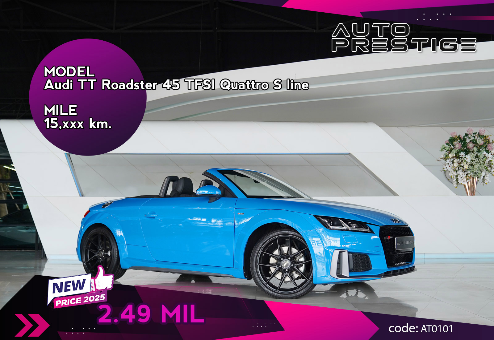Audi TT Roadster 45 TFSI Quattro S line